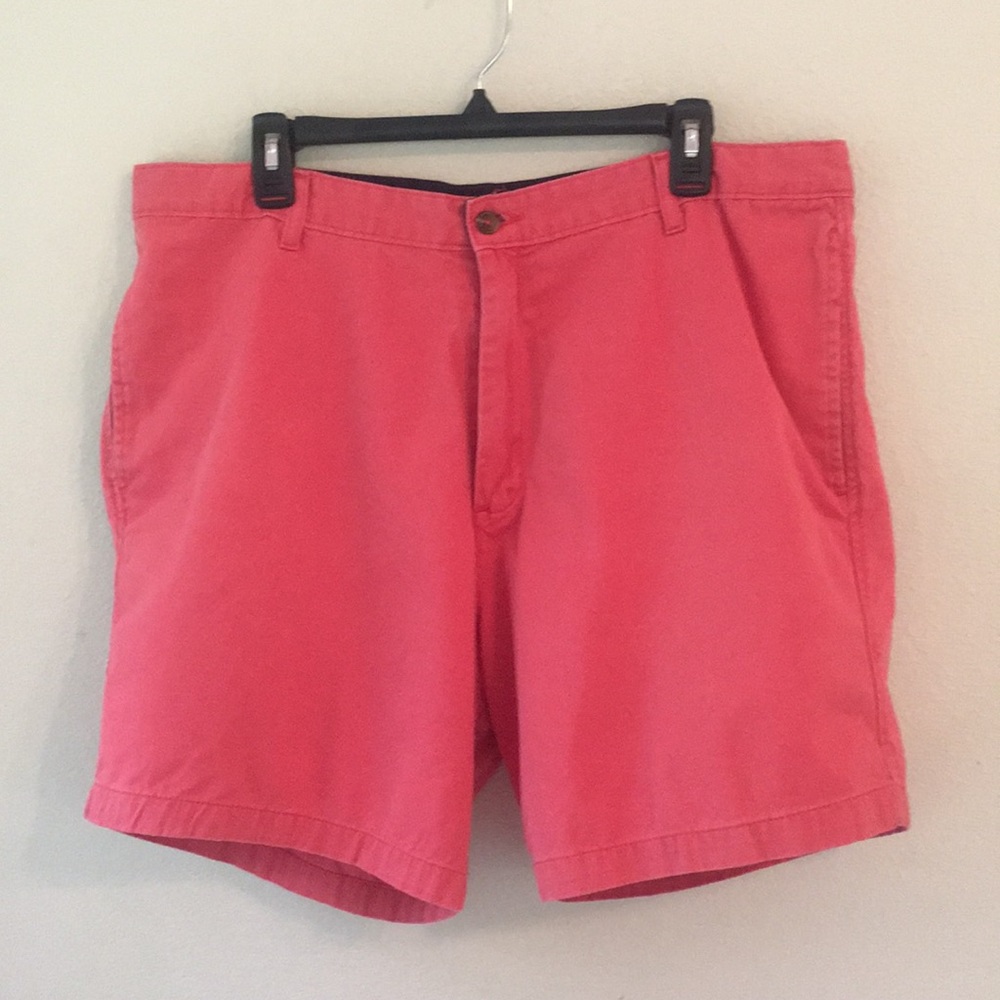 Saddlebred Coral Flat Front Shorts